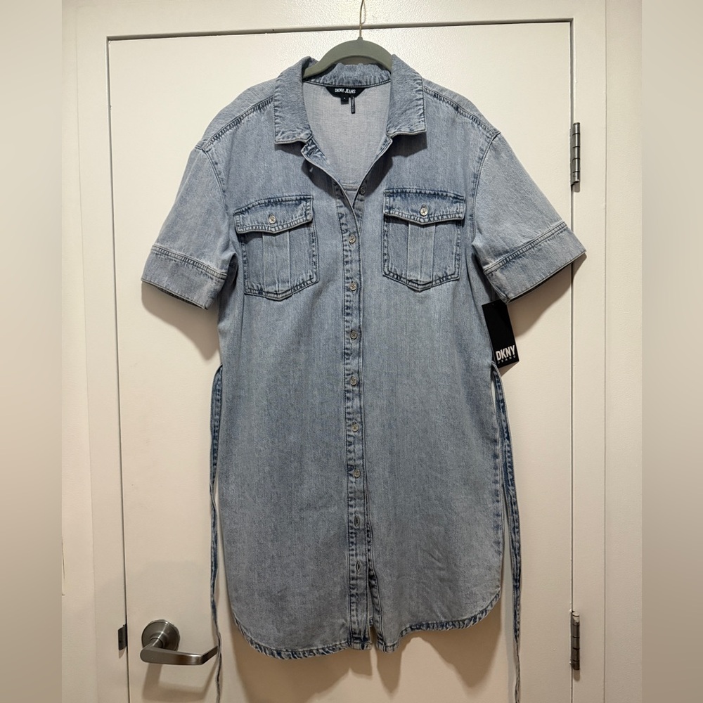 DKNY Light Blue Denim Dress